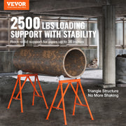 Load image into Gallery viewer, SucceBuy Pipe Stand with Roller Head Heavy Duty 2500LBS Load Capacity Suitable for 2-36 inches Pipe 45# Steel Roller for Welding - AMOCART