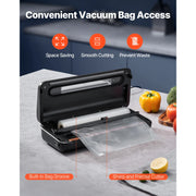 Load image into Gallery viewer, SucceBuy 80Kpa 120W Electric Vacuum Sealer Machine 7-in-1 Wet Food Sealer with Free 10pcs Vacuum Bags for Kitchen Food Storage