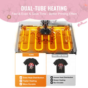 Load image into Gallery viewer, SucceBuy Heat Press Machine 12x15inch 8in 1 Heat Transfer Machine 360° Swing Away T-Shirt for T-Shirts/Mugs/Hats/Plates Pink
