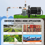 Load image into Gallery viewer, SucceBuy Shallow Well Jet Pump 115Volt Cast Iron/Stainless Steel Irrigation Water Pump for Agricultural Garden Irrigation System