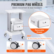 Bild in Galerie-Viewer laden, for Lab Clinic Hospital Salon SucceBuy 2/3/4/5 Tiers Lab Carts Lab Utility Cart Mobile Medical W/ ABS Material Rolling Cart