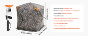 Charger l'image dans la visionneuse de galerie, Amocart Hunting Blind, 270° See Through Ground Blind, 2-3 Person Pop Up Deer Blind for Hunting with Carrying Bag, Portable Tent