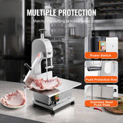 Load image into Gallery viewer, SucceBuy 650W 1100W 1800W Commercial Electric Meat Bandsaw Stainless Steel Countertop Bone Sawing Machine for Rib Pork Beef - AMOCART