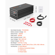 Load image into Gallery viewer, Amocart Sump Pump Battery Backup System 1500W / 3000W Auto Switches to Battery Inverter for Continuous Sump Pump Operation