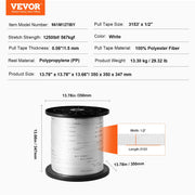 Bild in Galerie-Viewer laden, Amocart Polyester Pull Tape Mule Flat Rope Printed Webbing Cable Pulling Tape for Packaging Gardening Electrical Conduit Work
