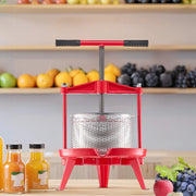 Load image into Gallery viewer, Amocart 9L 14L Fruit Wine Press Stainless Steel Basket with Cross-beam and Triangular Structure Manual Juice Maker for Kitchen