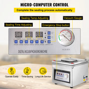 Load image into Gallery viewer, SucceBuy DZ-260C Chamber Vacuum Sealer Kitchen Food Packing Sealing Machine 110V Packaging for Food Saver Home Commercial Using - AMOCART