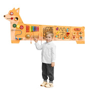 Charger l'image dans la visionneuse de galerie, Amocart Puppy Kids Wall Busy Panels 12 Activities Board Montessori Sensory Learning Activity Center for Children Playroom Toys