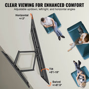 Bild in Galerie-Viewer laden, Amocart Full Motion TV Mount Fit for 26-90in TVs Swivel Tilt Horizontal Adjustment TV Wall Mount Bracket W/ Articulating Arms
