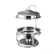 Bild in Galerie-Viewer laden, Amocart 4 Pack Chafing Dish Buffet Set Stainless Steel Chafer w/4 Full Size Pan Round Catering Warmer Server for Party Banquets