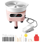 Load image into Gallery viewer, SucceBuy Pottery Wheel 11inch Pottery Forming Machine Direct Drive Ceramic Wheel 450W Electric Wheel for Pottery with Foot Pedal