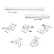 Bild in Galerie-Viewer laden, Amocart Mini Split Line Set Cover PVC Decorative Pipe Line Cover For Air Conditioner Easy to Install Paintable for Heat Pump