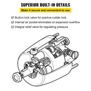 Load image into Gallery viewer, Amocart Outboard Hydraulic Steering Pump for Engines Till 150HP Front Mount Helm 1.4cu. in. for Fishing Marine Boat Accessories