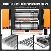 Load image into Gallery viewer, SucceBuy 45/57/75/76 mm Jewelry Rolling Mill Machine 3in1 Multi-function Rolling Mill for Metal Jewelry Making Sheet Square Wire