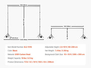 Load image into Gallery viewer, SucceBuy Backdrop Stand Adjustable Photo Backdrop Kit Heavy Duty Projector Screen Stand for Wedding Photo Video Studio Party