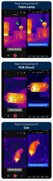 Bild in Galerie-Viewer laden, Thermal Camera P1 IOS& Android Phone 320*240 X³IR Resolution Infrared Thermal Imaging Camera Air Conditioning HVAC Inspection