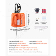 Charger l'image dans la visionneuse de galerie, Portable Power Winch 30 ft Lifting Height for Garage Warehouse Factory Towing SucceBuy 3-in-1 1100lbs Electric Hoist Winch 1500W