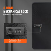 Load image into Gallery viewer, Amocart 48 PCS Key Cabinet Key Lock Box with Adjustable Racks Security Key Storage Box Key Organizer for School Office Hotle