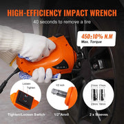 Load image into Gallery viewer, SucceBuy 5T Electric Car Jack Hydraulic Jack with Electric Impact Wrench Built-in Inflatable Pump, LED Light for SUV Sedan Truck