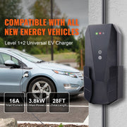 Bild in Galerie-Viewer laden, Amocart Level 1+2 Portable EV Charger 16Amp 120V or 240V 28-Foot Charging Cable Plug-in EV Charging Station for SAE J1772 EVs