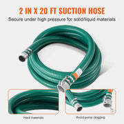Load image into Gallery viewer, SucceBuy Suction Hose Kit 2inx50ft / 2inx65ft Blue Backwash Hose, 20ft Green Suction Hose & Multiple Accessories for Water Pump