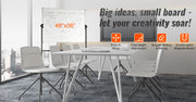 Bild in Galerie-Viewer laden, Amocart Rolling Magnetic Whiteboard Double-Sided Mobile Whiteboard 360° Reversible Adjustable Height Dry Erase Board for School