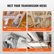 Charger l'image dans la visionneuse de galerie, SucceBuy Conduit de Séchage Isolant Flexible, Protection Triple Couche Robuste pour CVC Chauffage Refroidissement Ventilation Évacuation