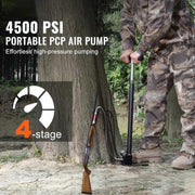 Load image into Gallery viewer, Amocart PCP Hand Pump 4 Stage 30Mpa 4500PSI High Pressure Air Rifile Filling Stirrup Pump for Airguns, Paintball Filling, Tire