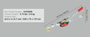 Load image into Gallery viewer, Amocart Come Along Winch 2/4/5 Ton Pulling Capacity Heavy Duty Ratchet Automotive Hoist Power Cable Puller for Vehicle Rescue