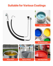 Load image into Gallery viewer, Amocart Suction Hose Tube and Reflux Line Sets AluminumAlloy an Rubber SuctionHose and Reflux Line Set Paint Sprayers Tool Part