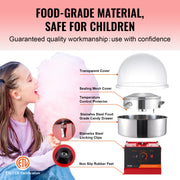 Load image into Gallery viewer, SucceBuy Electric Cotton Candy Machine Candy Floss Maker Commercial Cotton Candy Machine Stainless Steel Bowl and Sugar Scoop