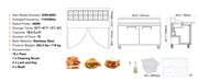 Load image into Gallery viewer, Amocart 28" Commercial Refrigerator Sandwich & Salad Prep Table 7.4 Cu. Ft Stainless Steel Refrigerated Food Prep Station