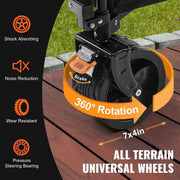Load image into Gallery viewer, Amocart Collapsible Folding Wagon Beach Wagon Cart with All-Terrain Wheels Drink Holders Sports Wagon for Camping Shopping