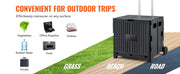 Charger l'image dans la visionneuse de galerie, SucceBuy Chariot de Courses Utilitaire Pliable, Caddie Pliant Portable avec Poignée Télescopique et Roues pour Voyage, Bureau, Jardin