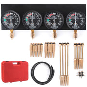 Charger l'image dans la visionneuse de galerie, Amocart Fuel Vacuum Carburetor Synchronizer Carb Tool sync 4 Gauge Set with Rubber Hose Vacuum Balancer Meter Kit For Motorbike