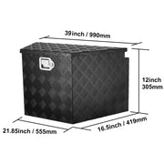 Load image into Gallery viewer, Amocart Trailer Tongue Box Aluminum Alloy Tongue Box Tool Chest Heavy Duty Trailer Box Utility Trailer Tongue Box for Pickup