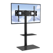 Load image into Gallery viewer, SucceBuy TV Stand Mount Swivel Tall TV Stand for 32-65/70 inch TV Height Adjustable Portable Floor TV Stand Max VESA 600 x 800mm