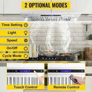 Load image into Gallery viewer, Amocart Built-in Range Hood 800/900CFM 3/4-Speed 30/36 Inch Stainless Steel with LED Lights Baffle Filters Ducted Convertible