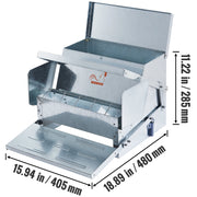 Load image into Gallery viewer, SucceBuy Automatic Chicken Feeder 25 lbs Capacity Feeds 10 Chickens up to 11 Days Galvanized Steel Poultry Feeder