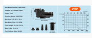 Load image into Gallery viewer, SucceBuy Above Ground Pool Pump 1HP/1.5HP/2HP Single Speed with Filter Basket for Above Ground Pools Hot Tubs Spas UL Certified
