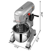 Bild in Galerie-Viewer laden, Amocart 10-30L Electric Dough Machine Stainless Steel Commercial Cream Egg Whisk Mixer Processor Kitchen Food Stand Blender
