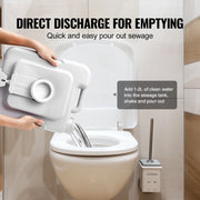 Load image into Gallery viewer, Portable Toilet for Camping Porta Potty Push-Button Pressurized Flush Commode Leak-proof and Odourless Portable Toilet