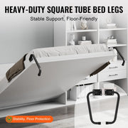 Load image into Gallery viewer, Amocart Murphy Bed Kit Full Size Vertical Deluxe DIY Wall Mechanical Hardware Pneumatic Lever Heavy Duty Frame for Guestroom