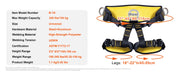 Bild in Galerie-Viewer laden, Amocart Half Body Safety Harness Tree Climbing Harness Half Protection Harness 340 lbs for Fire Rescuing Caving Rock Climbing