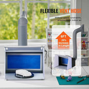 Load image into Gallery viewer, Amocart Airbrush Spray Booth Portable Hobby Airbrush Paint Spray Booth Kit with 4 LED Light Powerful Dual Exhaust Fans