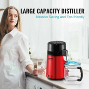 Load image into Gallery viewer, Amocart Water Distiller 4L 1.05 Gallon Pure Water Purifier Filter For Home Countertop750W Distilled Water Maker Stainless Steel