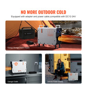 Load image into Gallery viewer, Amocart 2KW Diesel Heater 12V/24V All in One Diesel Air Heater with Remote Control Display Screen CO Alarm for Vehicle&Outdoor