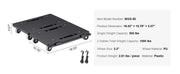 Load image into Gallery viewer, Amocart 2 Pack Furniture Mover Pallet Trolley 500 lbs Each Count with 4 Wheels Small Flat Dolly Cart for Industrial Machinery