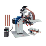 Load image into Gallery viewer, SucceBuy Belt Grinder Sander Variable Speed Belt Polisher with VFD 1500W Knife Sharpener Grinding Moulds & 3PCS Sanding Belts