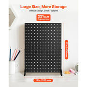 Load image into Gallery viewer, SucceBuy Pegboard Display Stand 17x13 in Tabletop Pegboard Display Stand Thickened Cold-Rolled Steel Peg Board Panel for Grocery - AMOCART